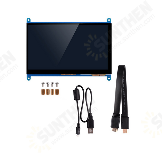 7 Inch Full View LCD IPS Touch Screen 1024*600 800*480 HD HDMI Display Monitor for Raspberry Pi