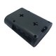 ABS Case Black Transparent Box Enclosure Shell with Cooling Fan Compatible with Heat Sinks for Raspberry Pi 4