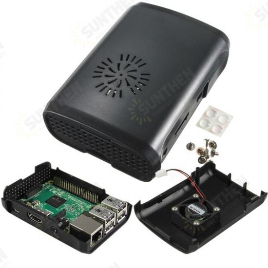 ABS Case With Fan Hole For Raspberry Pi 2 Model B / B+ ABS Case With Fan Hole For Raspberry Pi 2 Model B / B+