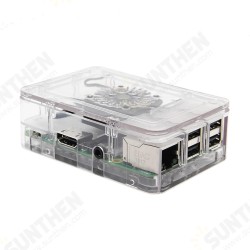 ABS Enclosure Case Support Cooling Fan For Raspberry Pi Model 3B / 2B / B+ ABS Enclosure Case Support Cooling Fan For Raspberry Pi Model 3B / 2B / B+