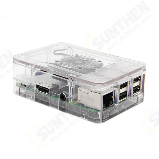 ABS Enclosure Case Support Cooling Fan For Raspberry Pi Model 3B / 2B / B+ ABS Enclosure Case Support Cooling Fan For Raspberry Pi Model 3B / 2B / B+