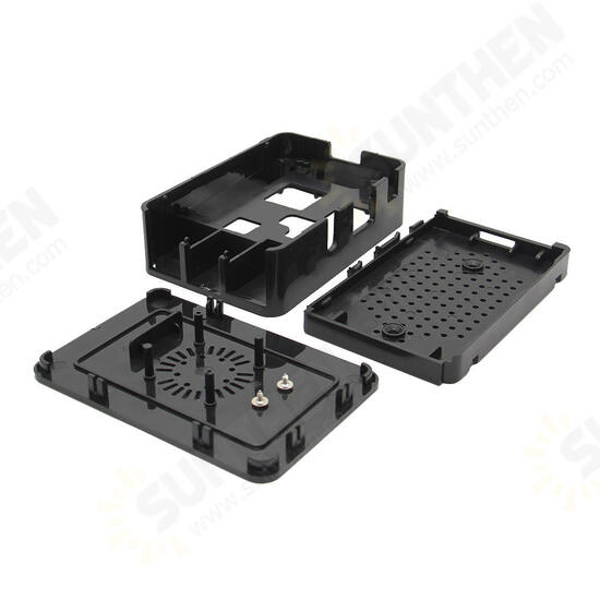 ABS Enclosure Case Support Cooling Fan For Raspberry Pi Model 3B / 2B / B+ ABS Enclosure Case Support Cooling Fan For Raspberry Pi Model 3B / 2B / B+