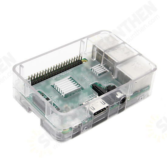 ABS Enclosure Case Support Cooling Fan For Raspberry Pi Model 3B / 2B / B+