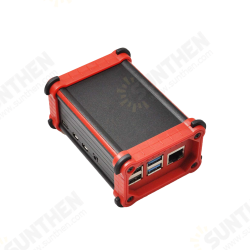 Aluminum Alloy Case Active Passive Cooling Fan Thermal Pad Heat Dissipation Shell for Raspberry Pi 4 Model B Aluminum Alloy Case Active Passive Cooling Fan Thermal Pad Heat Dissipation Shell for Raspberry Pi 4 Model B