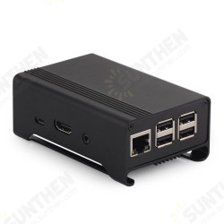 Aluminum Alloy Protective Enclosure Case With Cooling Fan For Raspberry Pi 3/Pi 2/B+ Aluminum Alloy Protective Enclosure Case With Cooling Fan For Raspberry Pi 3/Pi 2/B+