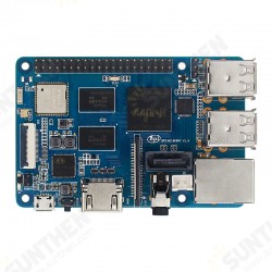 Banana Pi BPI-M2 Berry Quad-Core Development Board with WiFi, Bluetooth, SATA and Gigabit Ethernet Banana Pi BPI-M2 Berry Quad-Core Development Board with WiFi, Bluetooth, SATA and Gigabit Ethernet