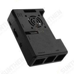 Black ABS Exclouse Box Case With Fan Hole For Raspberry PI 3 Model B+ Black ABS Exclouse Box Case With Fan Hole For Raspberry PI 3 Model B+