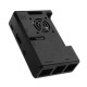 Black ABS Exclouse Box Case With Fan Hole For Raspberry PI 3 Model B+