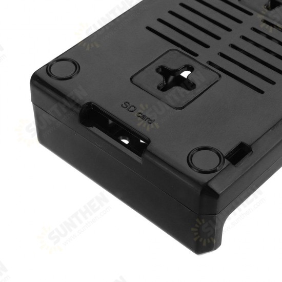 Black ABS Exclouse Box Case With Fan Hole For Raspberry PI 3 Model B+