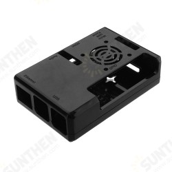 Black ABS Exclouse Box Case With Fan Hole For Raspberry PI 3 Model B+ Black ABS Exclouse Box Case With Fan Hole For Raspberry PI 3 Model B+