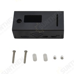 Black/Sliver Aluminum Enclosure Metal Case Protective Shell for MMDVM Hotspot Board and Raspberry Pi Kit Black/Sliver Aluminum Enclosure Metal Case Protective Shell for MMDVM Hotspot Board and Raspberry Pi Kit