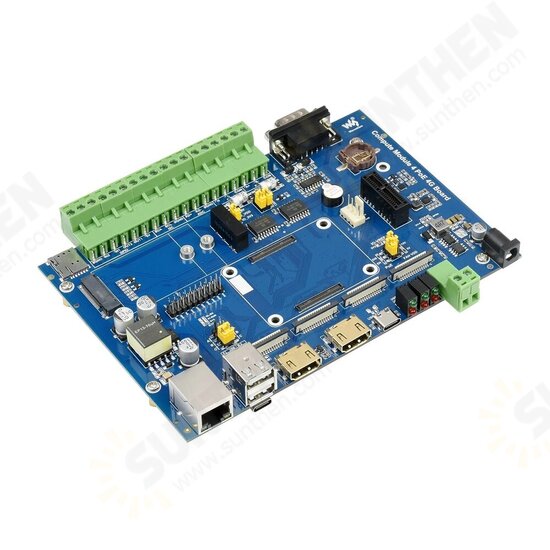 C0281 Raspberry Pi CM4 Compute Module IoT PoE Expansion Board Support 5G/4G Module RS485/RS232