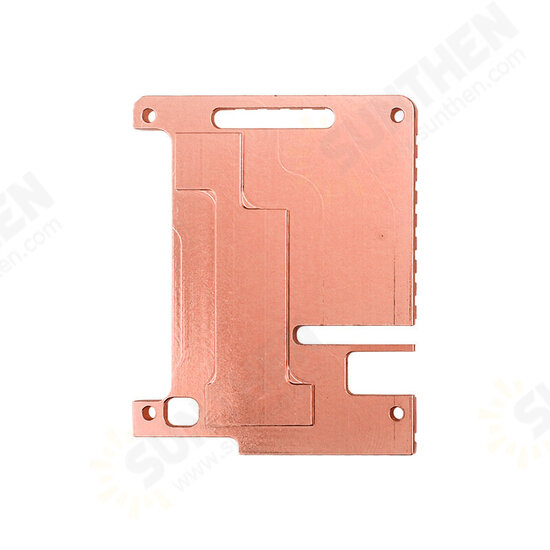 C3418 Raspberry Pi 4B Pure Copper Heat Sink Integral Passive Thermal Conductive Copper Plate with Adhesive