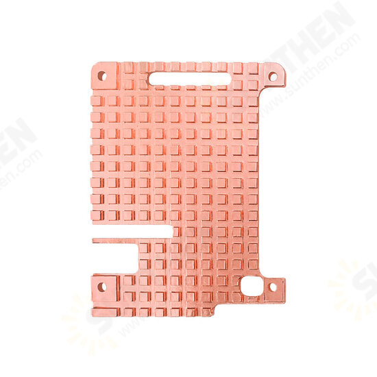 C3418 Raspberry Pi 4B Pure Copper Heat Sink Integral Passive Thermal Conductive Copper Plate with Adhesive