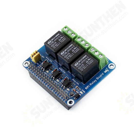 C2367 3-Way Relay Expansion Board Relay GPIO Interface For Raspberry Pi