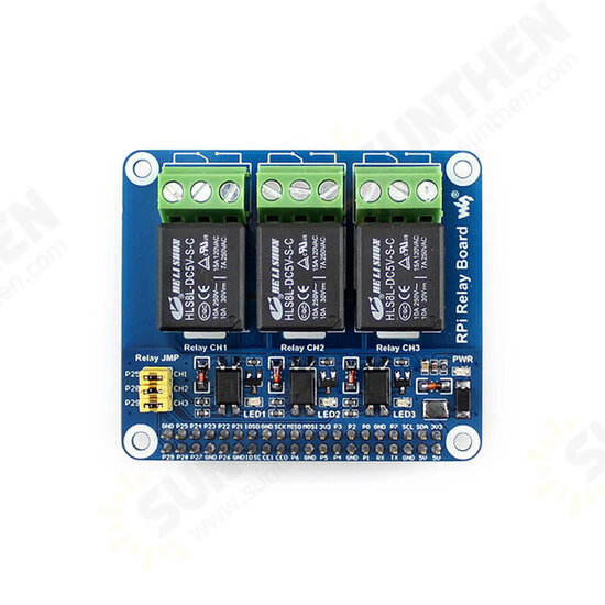 C2367 3-Way Relay Expansion Board Relay GPIO Interface For Raspberry Pi