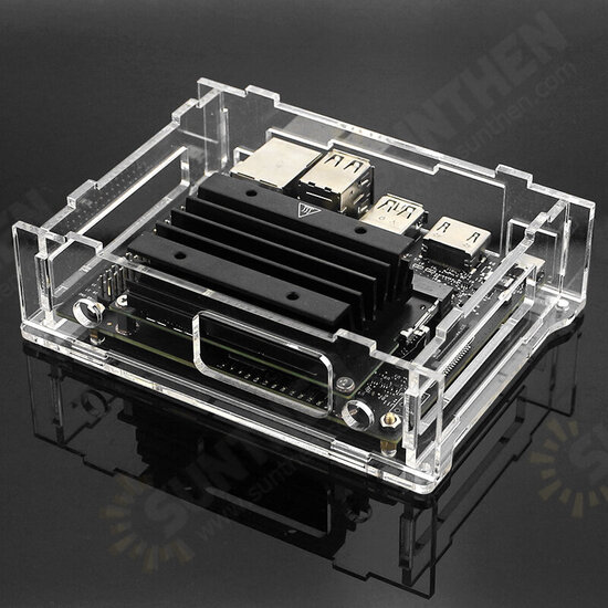 Jetson Nano Case Development Board Acrylic Transparent Shell Protective Case with Cooling Fan