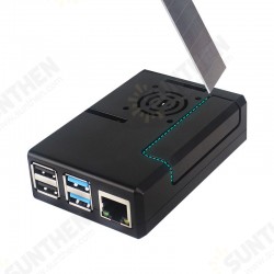 C2118 Black/Transparent Multi Function Case ABS Protective Shell Support Cooling Fan DIY Kit for Raspberry Pi 4 Model B C2118 Black/Transparent Multi Function Case ABS Protective Shell Support Cooling Fan DIY Kit for Raspberry Pi 4 Model B