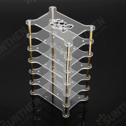 Clear Acrylic 6 Layer Cluster Case Shelf Stack For Raspberry Pi 4/3/2 B and B+ Clear Acrylic 6 Layer Cluster Case Shelf Stack For Raspberry Pi 4/3/2 B and B+