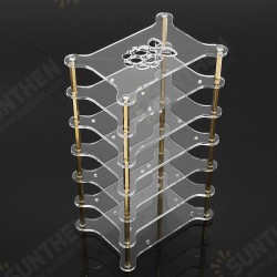 Clear Acrylic 6 Layer Cluster Case Shelf Stack For Raspberry Pi 4/3/2 B and B+ Clear Acrylic 6 Layer Cluster Case Shelf Stack For Raspberry Pi 4/3/2 B and B+