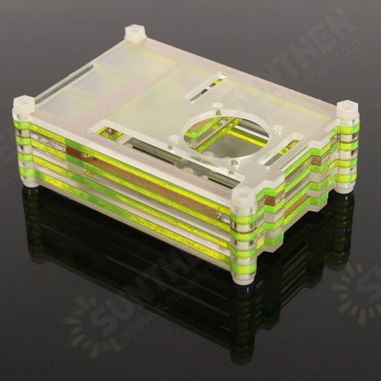 Colorful Acrylic Shell With A Fan Mouth For Raspberry Pi 2 Model B