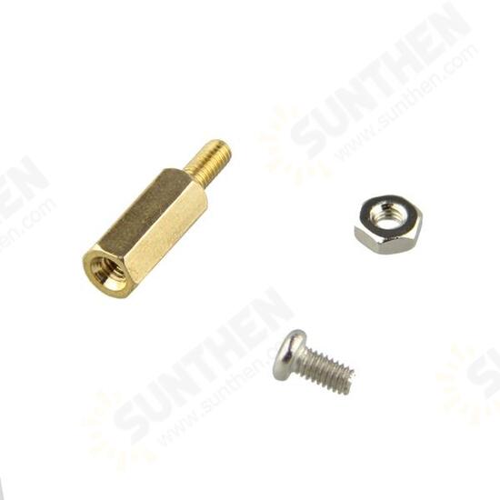 DIY 11MM Hexagon Brass Cylinder + Screw + Nut Kits For Raspberry Pi