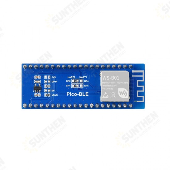 Dual Mode bluetooth 5.1 Expansion Module Board for Raspberry Pico UART 5V/3.3V Wireless Communication Module