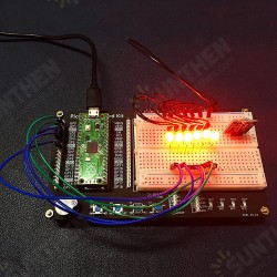 Expansion Board Experimental Learning Platform DIY Kit with LED Light Buzzer Button for Raspberry Pi Pico Expansion Board Experimental Learning Platform DIY Kit with LED Light Buzzer Button for Raspberry Pi Pico