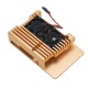 Golden Metal Alloy Aluminum Case Enclosure with Cooling Fan for Raspberry Pi 3B+ Golden Metal Alloy Aluminum Case Enclosure with Cooling Fan for Raspberry Pi 3B+
