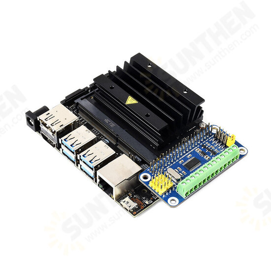 High-Precision AD Expansion Board Module for Raspberry Pi 10-Channel Modulus ADS1263 Compatible with Jetson Nano