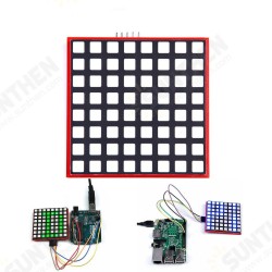 LED Full Color 8x8 RGB Dot Matrix Screen Module For Raspberry Pi 3/ 2/ B+ LED Full Color 8x8 RGB Dot Matrix Screen Module For Raspberry Pi 3/ 2/ B+