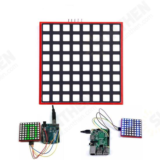 LED Full Color 8x8 RGB Dot Matrix Screen Module For Raspberry Pi 3/ 2/ B+ LED Full Color 8x8 RGB Dot Matrix Screen Module For Raspberry Pi 3/ 2/ B+