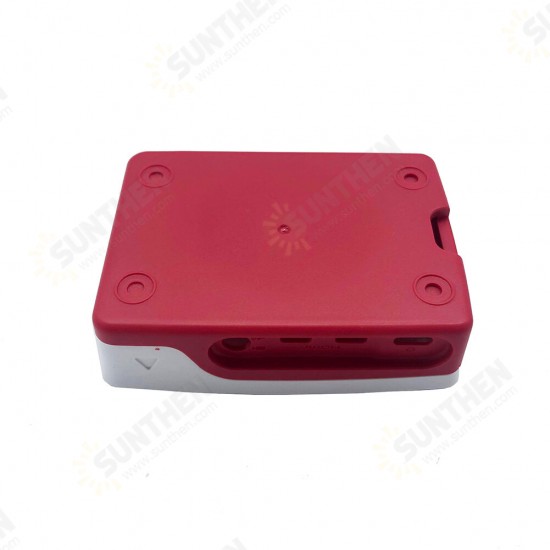 Official Protective Case Classic Red and White Plastic Box for Raspberry Pi 4B