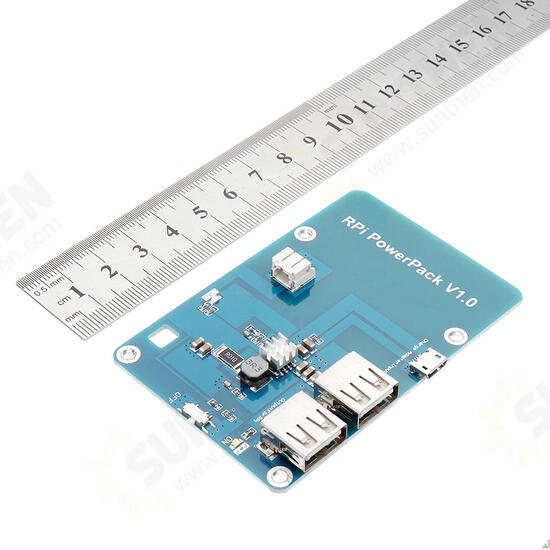 Powerpack V1.0 Lithium Battery Expansion Board For Cell Phone / Raspberry Pi 3 Model B / Pi 2B / B+