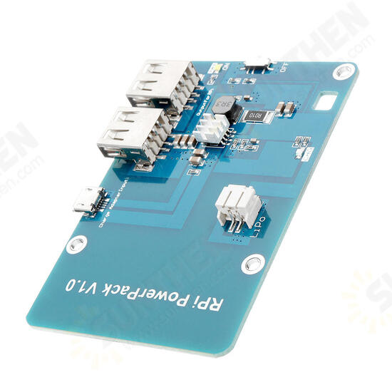 Powerpack V1.0 Lithium Battery Expansion Board For Cell Phone / Raspberry Pi 3 Model B / Pi 2B / B+