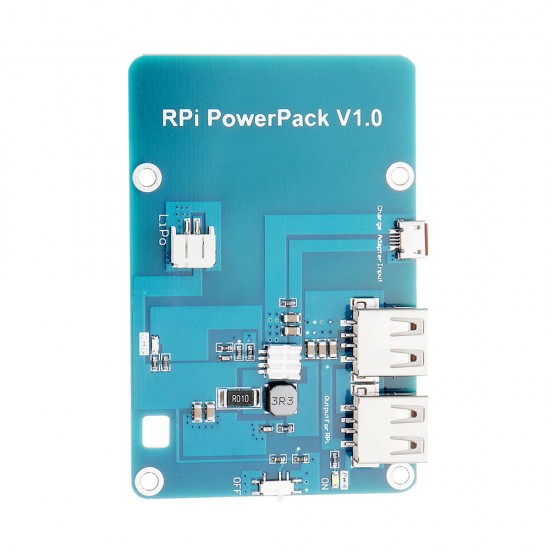 Powerpack V1.0 Lithium Battery Expansion Board For Cell Phone / Raspberry Pi 3 Model B / Pi 2B / B+