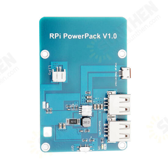 Powerpack V1.0 Lithium Battery Expansion Board For Cell Phone / Raspberry Pi 3 Model B / Pi 2B / B+