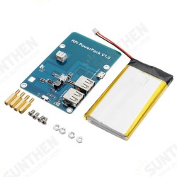Powerpack V1.0 Lithium Battery Expansion Board For Cell Phone / Raspberry Pi 3 Model B / Pi 2B / B+ Powerpack V1.0 Lithium Battery Expansion Board For Cell Phone / Raspberry Pi 3 Model B / Pi 2B / B+