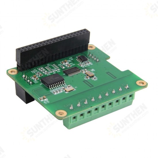 RS485 & CAN Shield Expansion Board for Raspberry Pi 4 Model B/3B+/3B/2B/Zero/Zero W