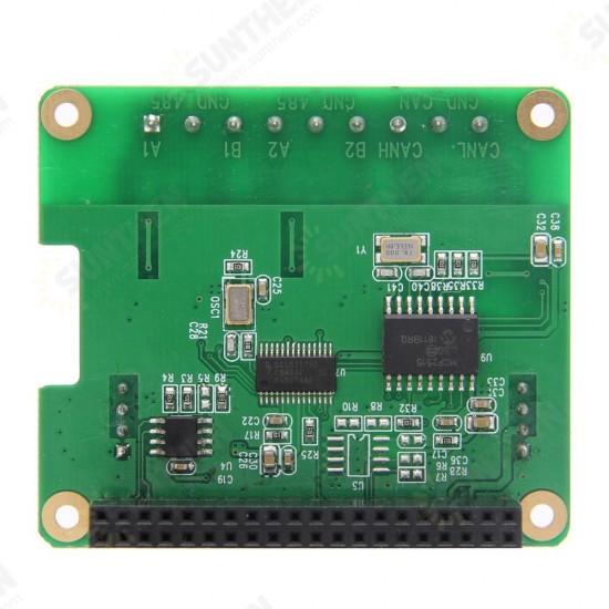 RS485 & CAN Shield Expansion Board for Raspberry Pi 4 Model B/3B+/3B/2B/Zero/Zero W