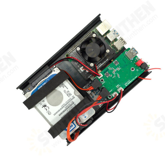 Raspberry Pi 4 NAS Network Storage Private Cloud Disk Net Disk RAID Dual Hard Disk with Aluminum Case for Raspberry Pi 4B Raspberry Pi 4 NAS Network Storage Private Cloud Disk Net Disk RAID Dual Hard Disk with Aluminum Case for Raspberry Pi 4B