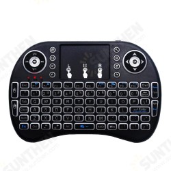 Raspberry Pi 4B/3B+ Touchpad Keyboard and Mouse Wireless Mini Keyboard and Mouse 2.4G Drive with Colorful Backlight Raspberry Pi 4B/3B+ Touchpad Keyboard and Mouse Wireless Mini Keyboard and Mouse 2.4G Drive with Colorful Backlight