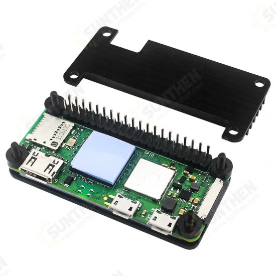 Raspberry Pi Zero 2 W Aluminum Case + Pin Header Screwdriver Passive Cooling Enclouse for Raspberry Pi Zero / Pi Zero 2W