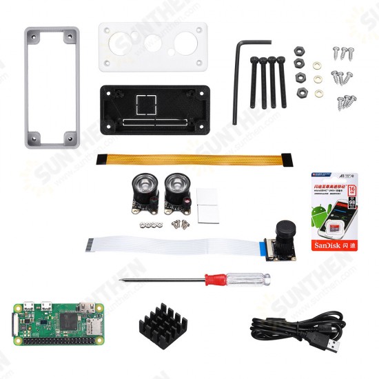 Raspberry Pi Zero W + Camera Module + Protective Case Camera Box DIY Kit