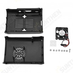 Premium Black ABS Protective Case With Cooling Fan For Raspberry Pi 3/2/Model B/1 Model B+ Premium Black ABS Protective Case With Cooling Fan For Raspberry Pi 3/2/Model B/1 Model B+