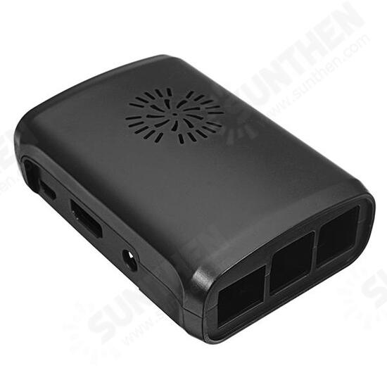 Premium Black ABS Protective Case With Cooling Fan For Raspberry Pi 3/2/Model B/1 Model B+