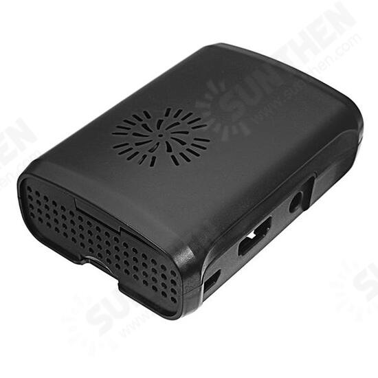 Premium Black ABS Protective Case With Cooling Fan For Raspberry Pi 3/2/Model B/1 Model B+