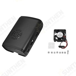Premium Black ABS Protective Case With Cooling Fan For Raspberry Pi 3/2/Model B/1 Model B+ Premium Black ABS Protective Case With Cooling Fan For Raspberry Pi 3/2/Model B/1 Model B+