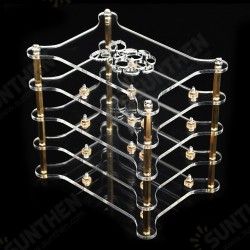 Transparent 4-Layer Acrylic Cluster Case For Raspberry Pi 3/2 B and B+ Transparent 4-Layer Acrylic Cluster Case For Raspberry Pi 3/2 B and B+