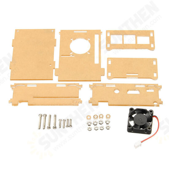 Transparent Clear Case Enclosure Box + Cooling Fan For Raspberry Pi 2 Model / B+